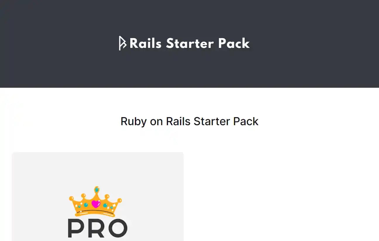 Rails Starter Pack screenshot